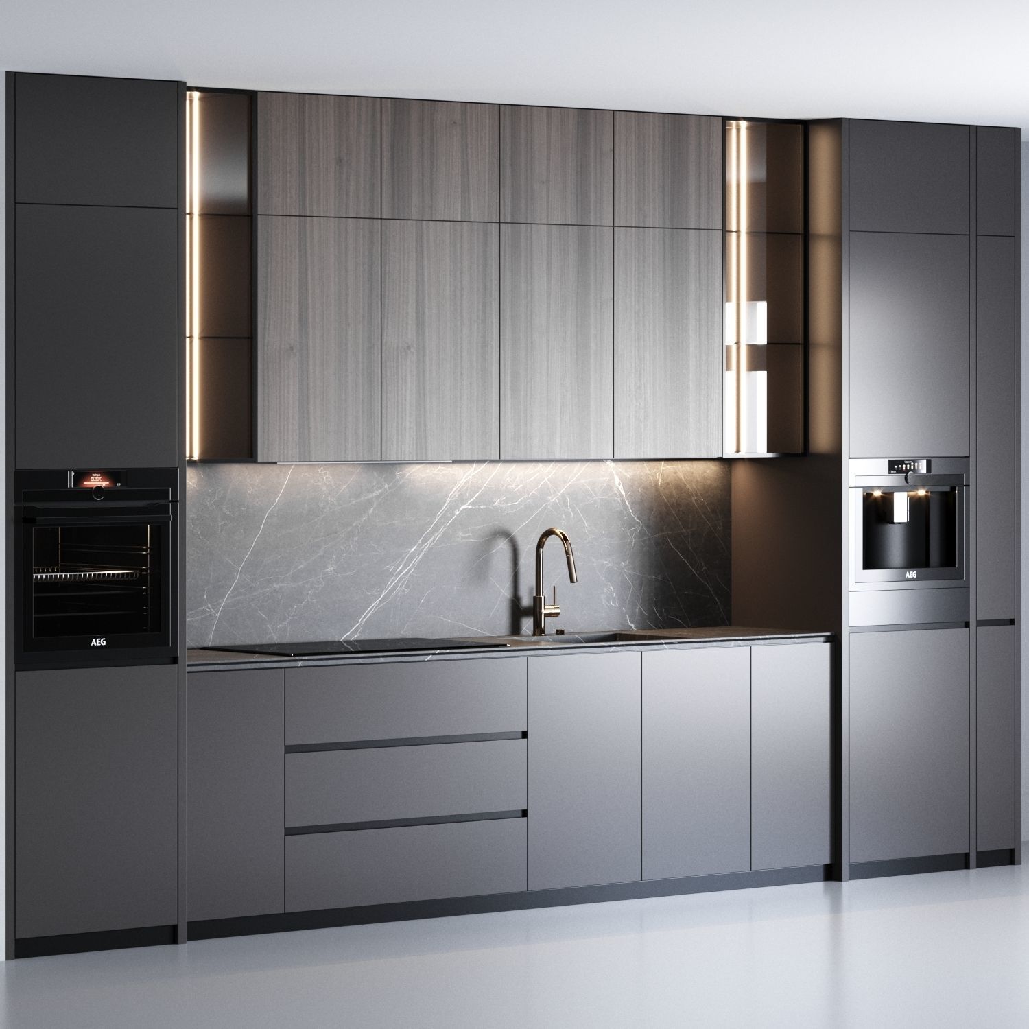 Kitchen Design 05 3D model_2