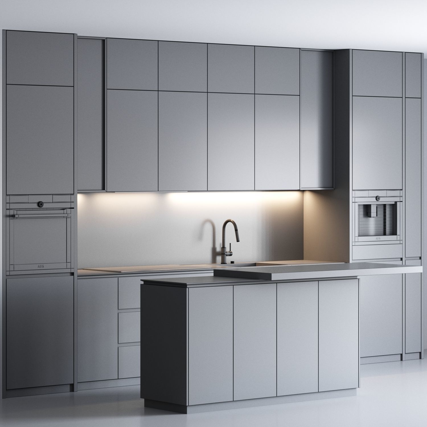 Kitchen Design 05 3D model_3