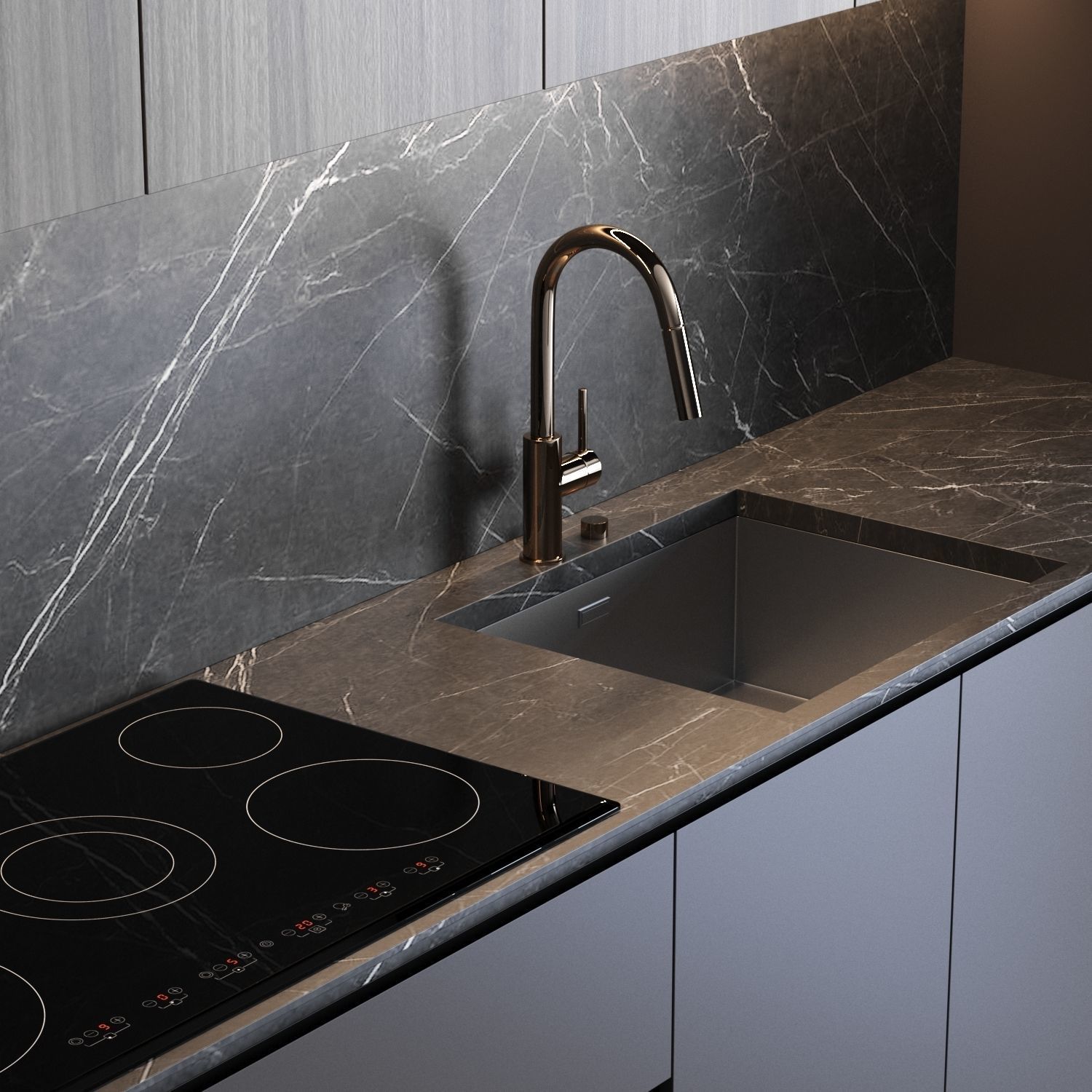 Kitchen Design 05 3D model_1