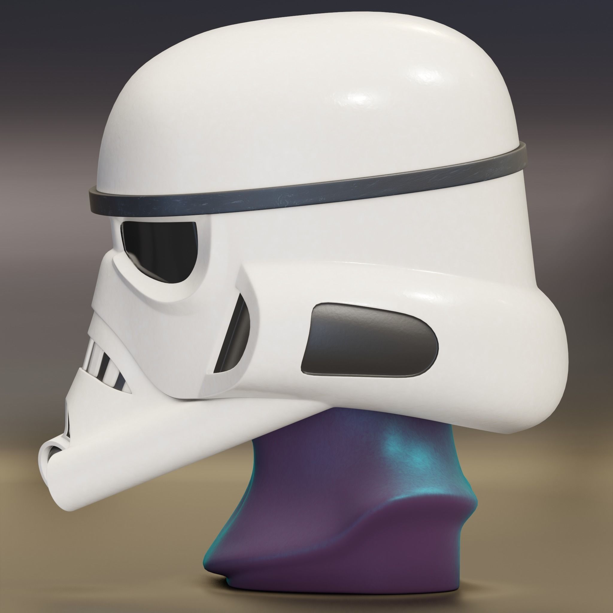 Blackhole Dark Trooper Helmet 3D print model_3