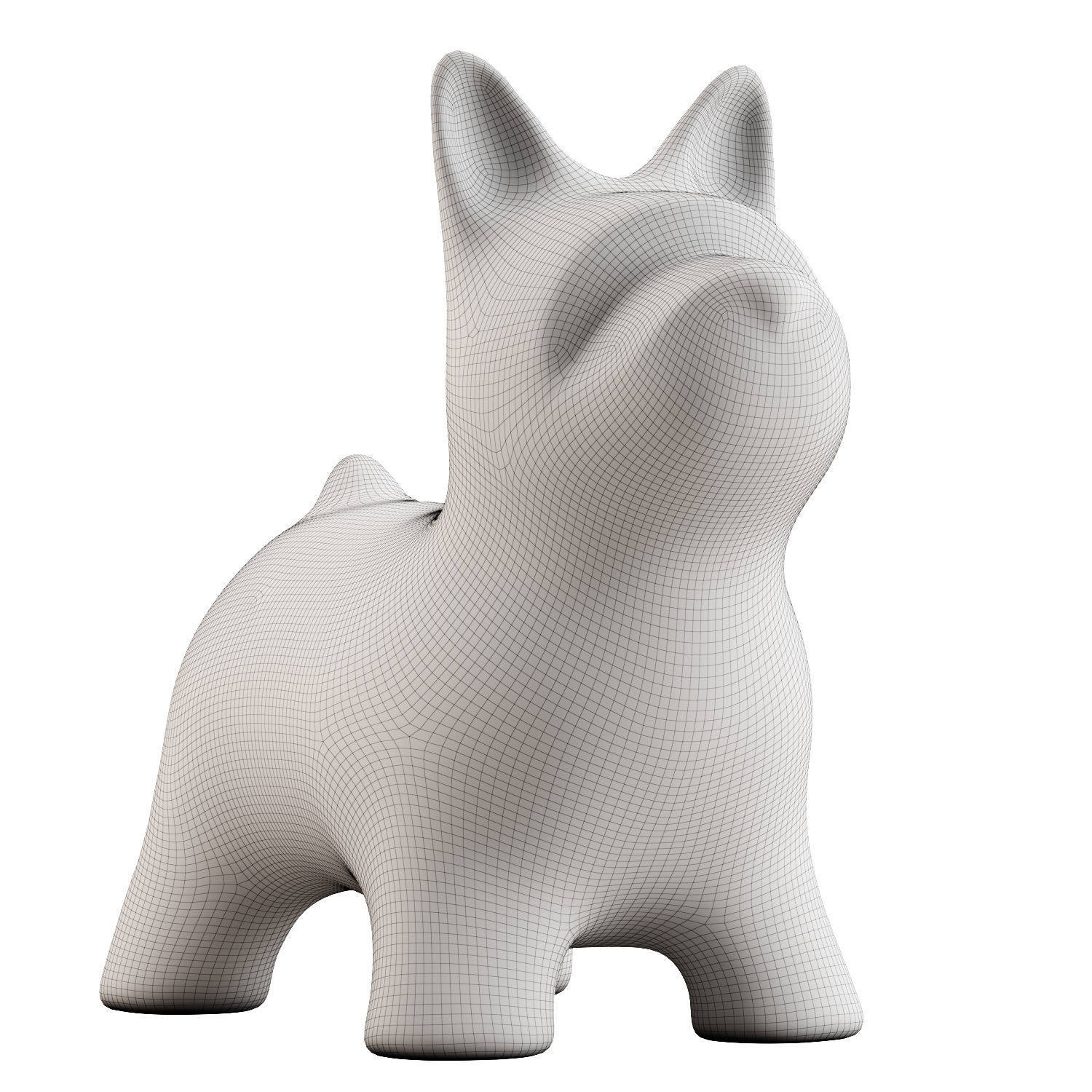 Fata Dog Figurine 3D model_5