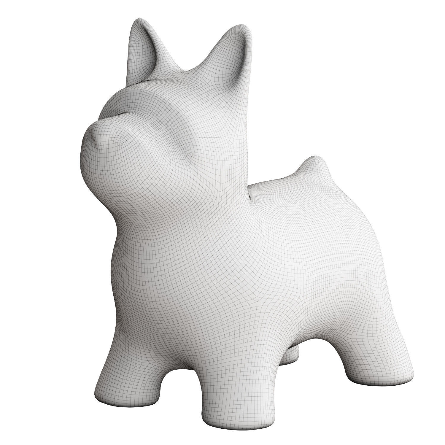 Fata Dog Figurine 3D model_6