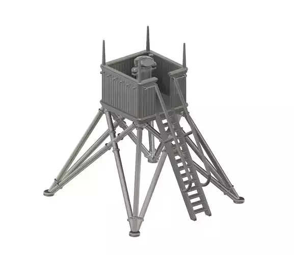 Ship lookout from Hachette Titanic model 1-200 scale 3D print model