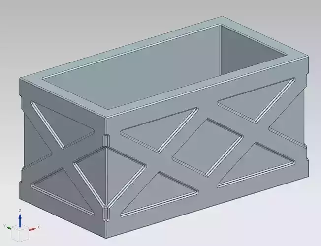 Box 40x20x20 Free 3D model