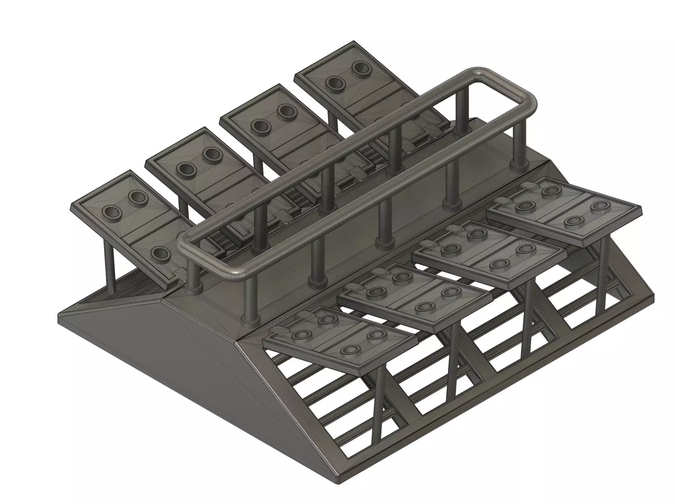 Ship deck roof from Hachette Titanic model 1-200 scale 3D print model_0