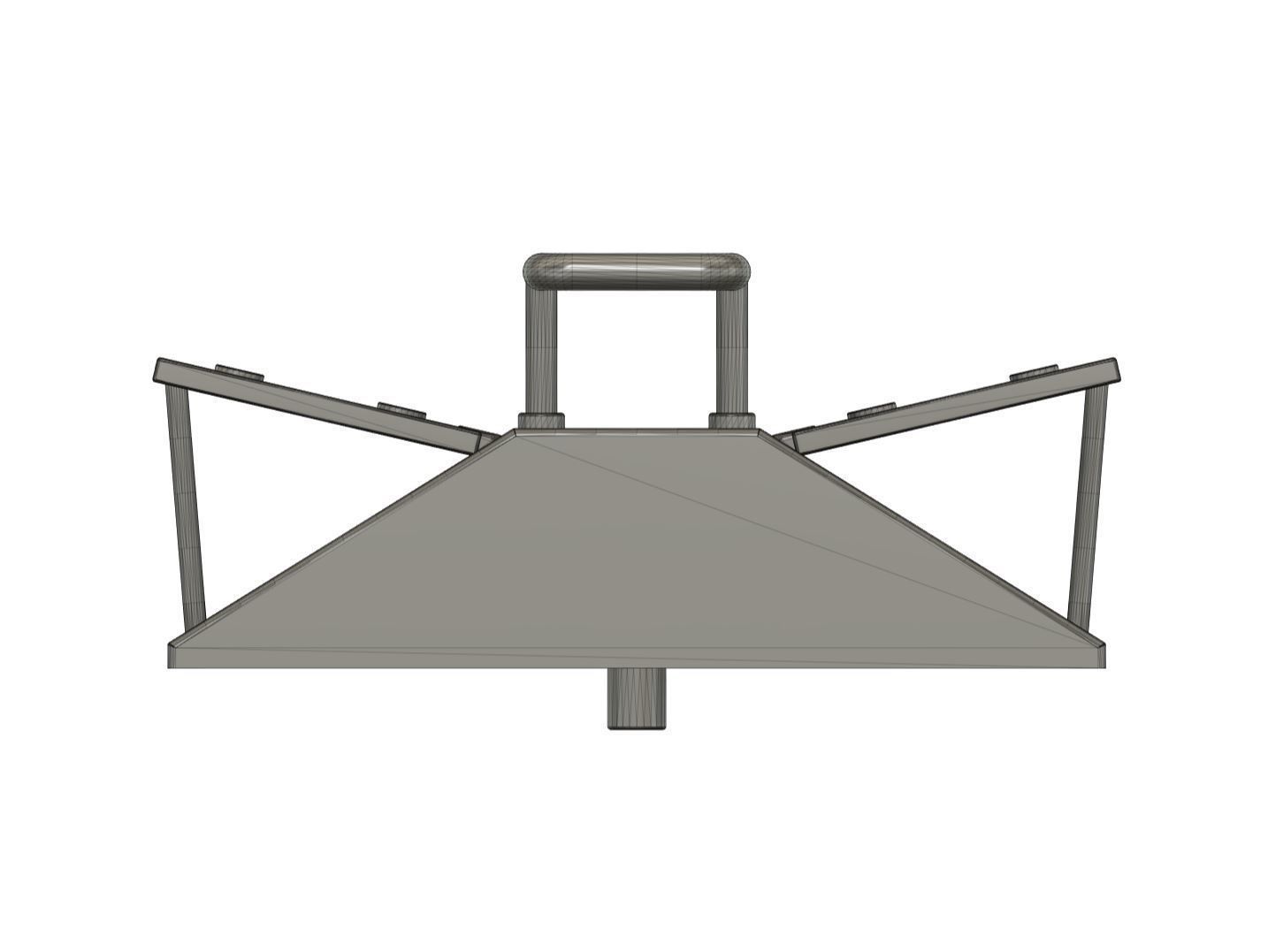 Ship deck roof from Hachette Titanic model 1-200 scale 3D print model_4