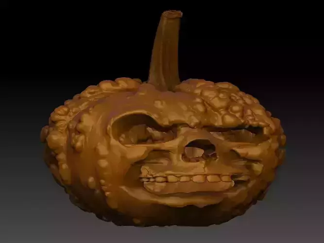 Skull Pumpkin Lantern
