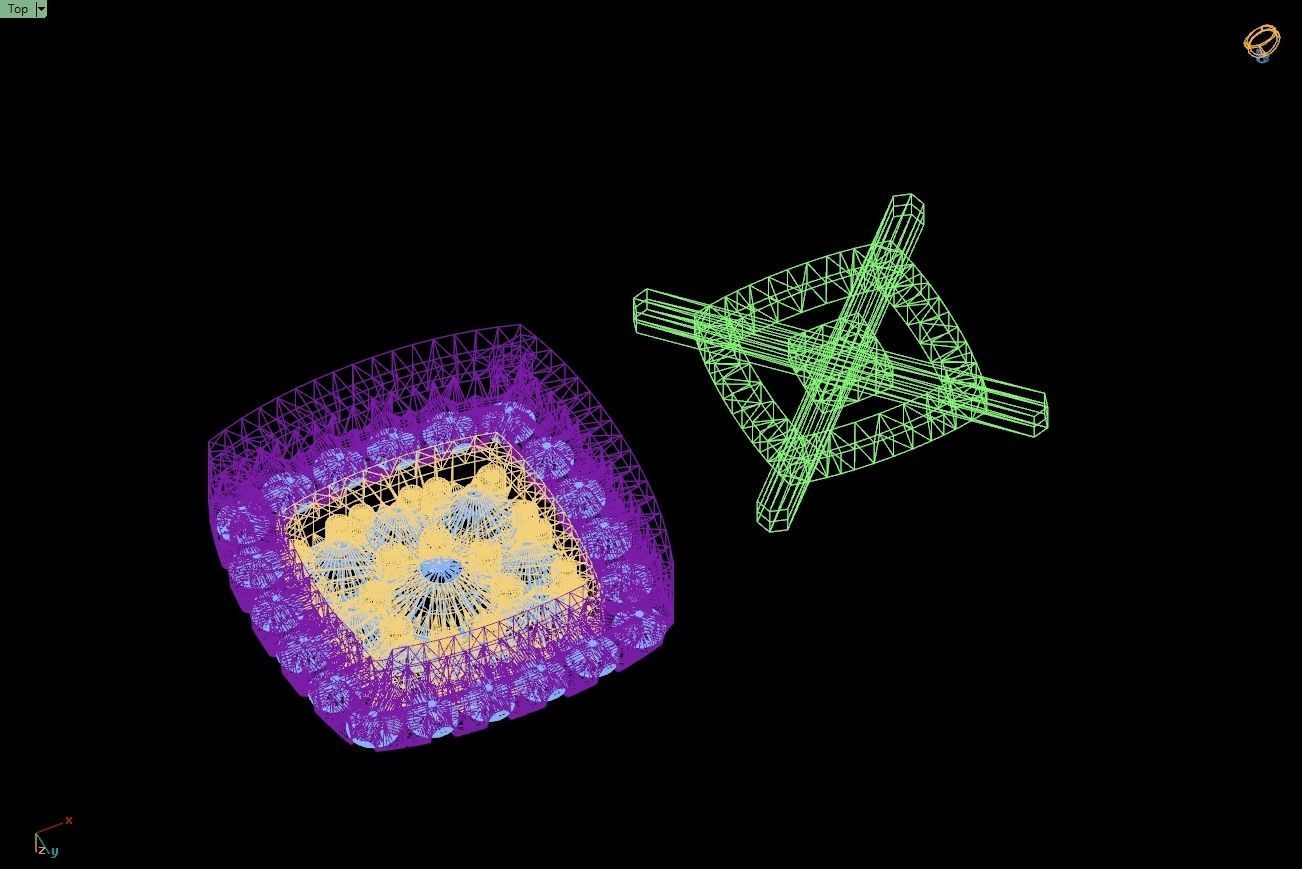 Custom Cushion Square Shape Round Diamond Studs - Earrings 10mm 3D print model_18