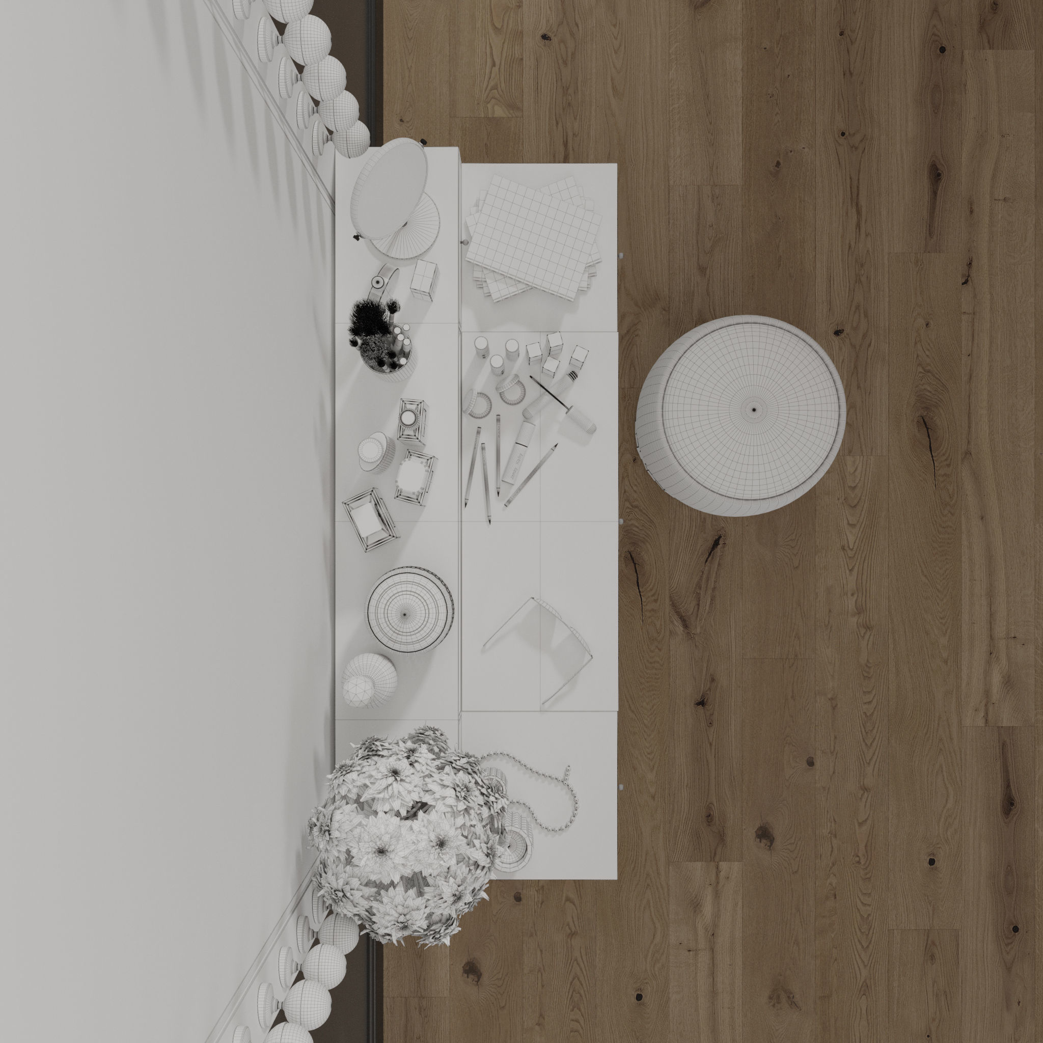 Dressing Table 02 3D model_10