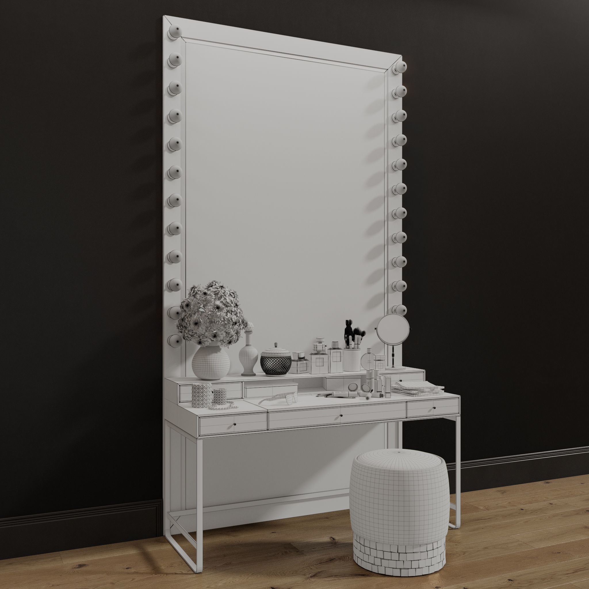 Dressing Table 02 3D model_2