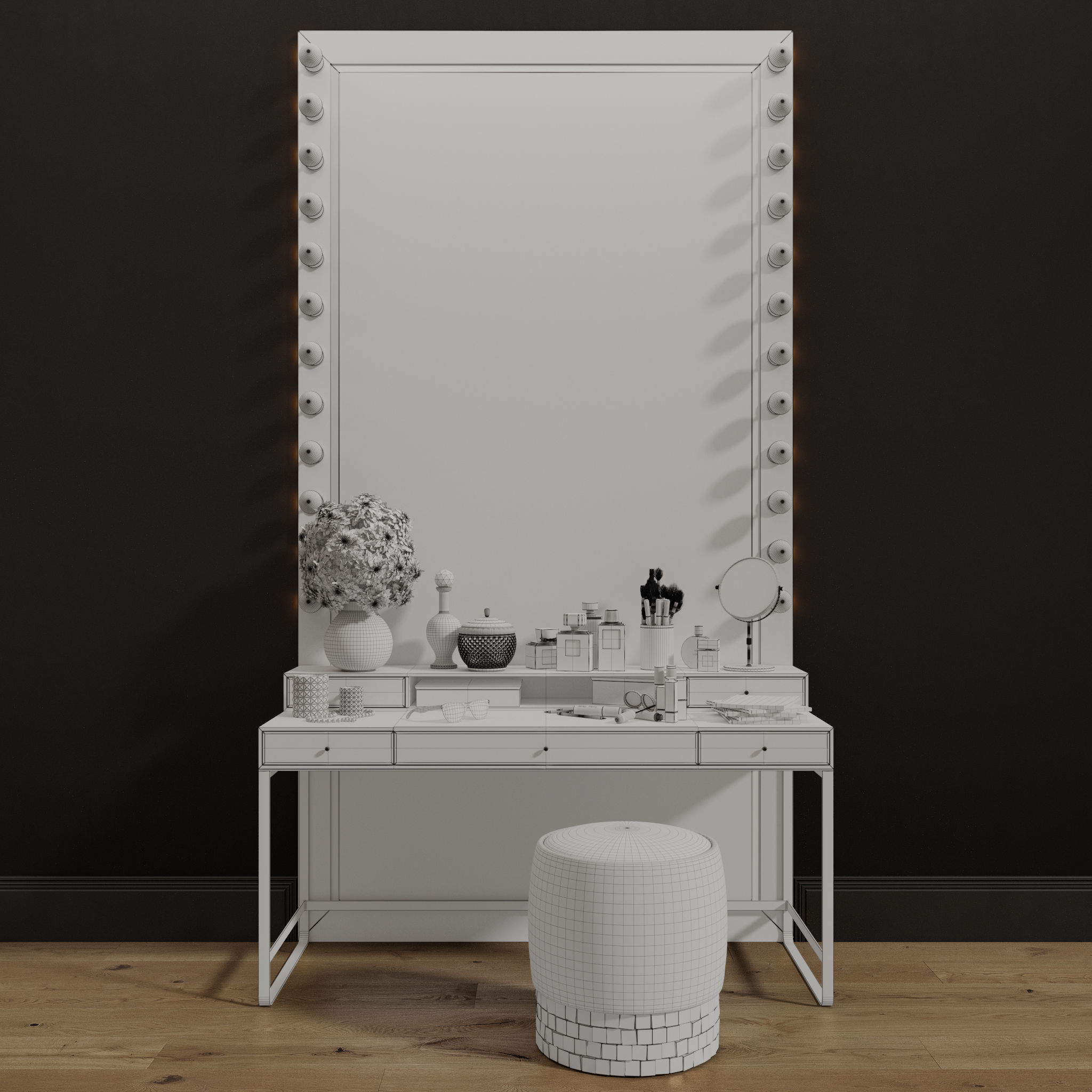 Dressing Table 02 3D model_4