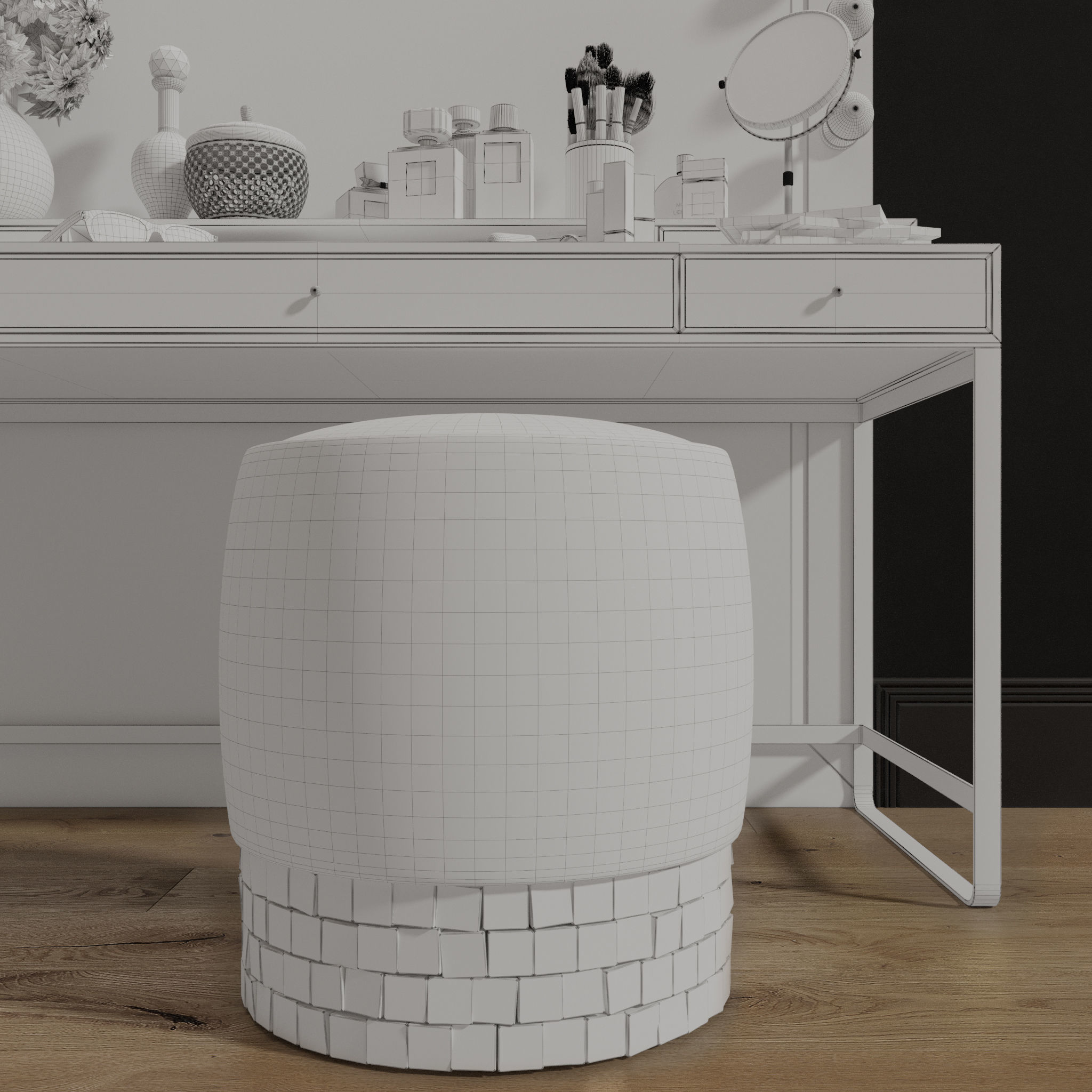 Dressing Table 02 3D model_14