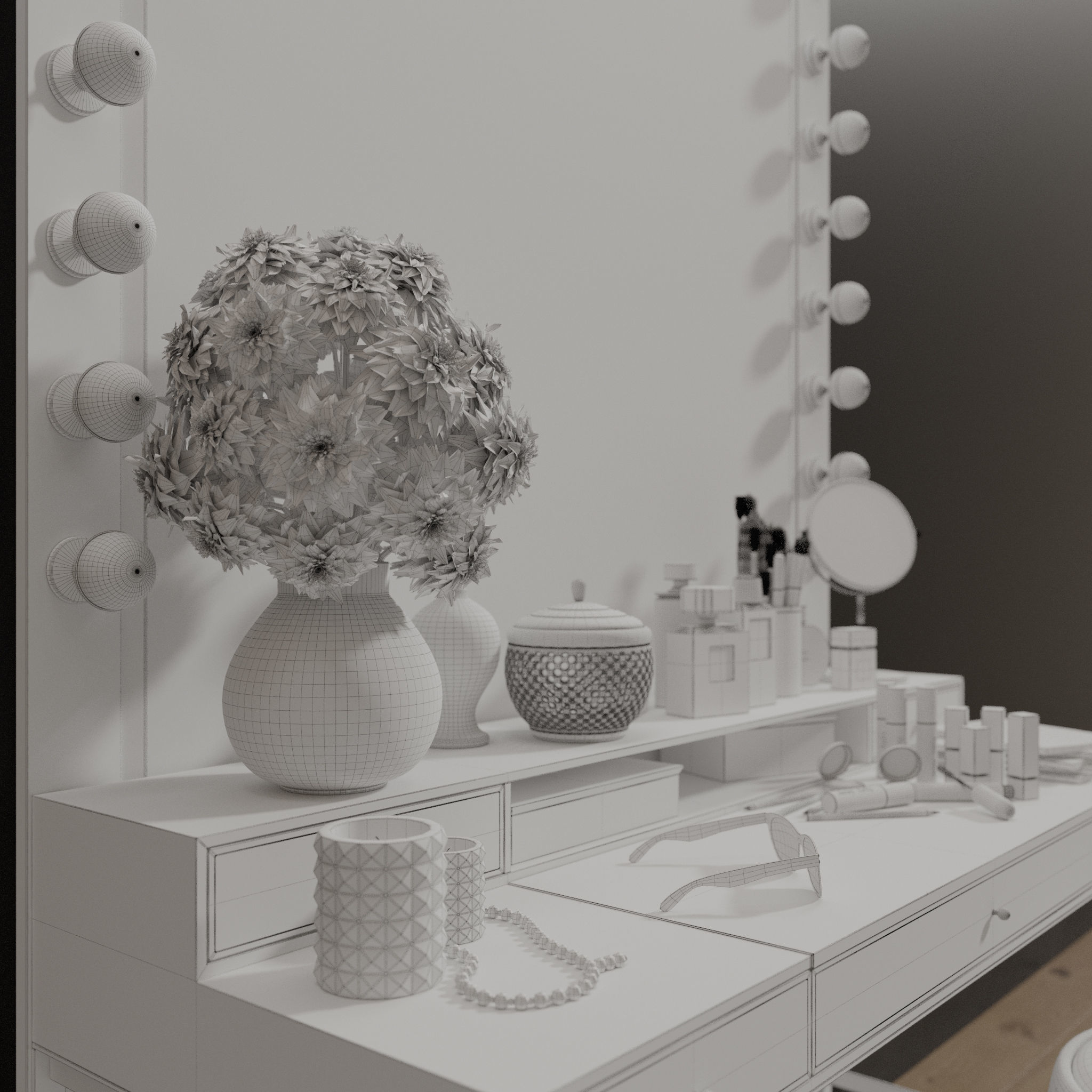 Dressing Table 02 3D model_12