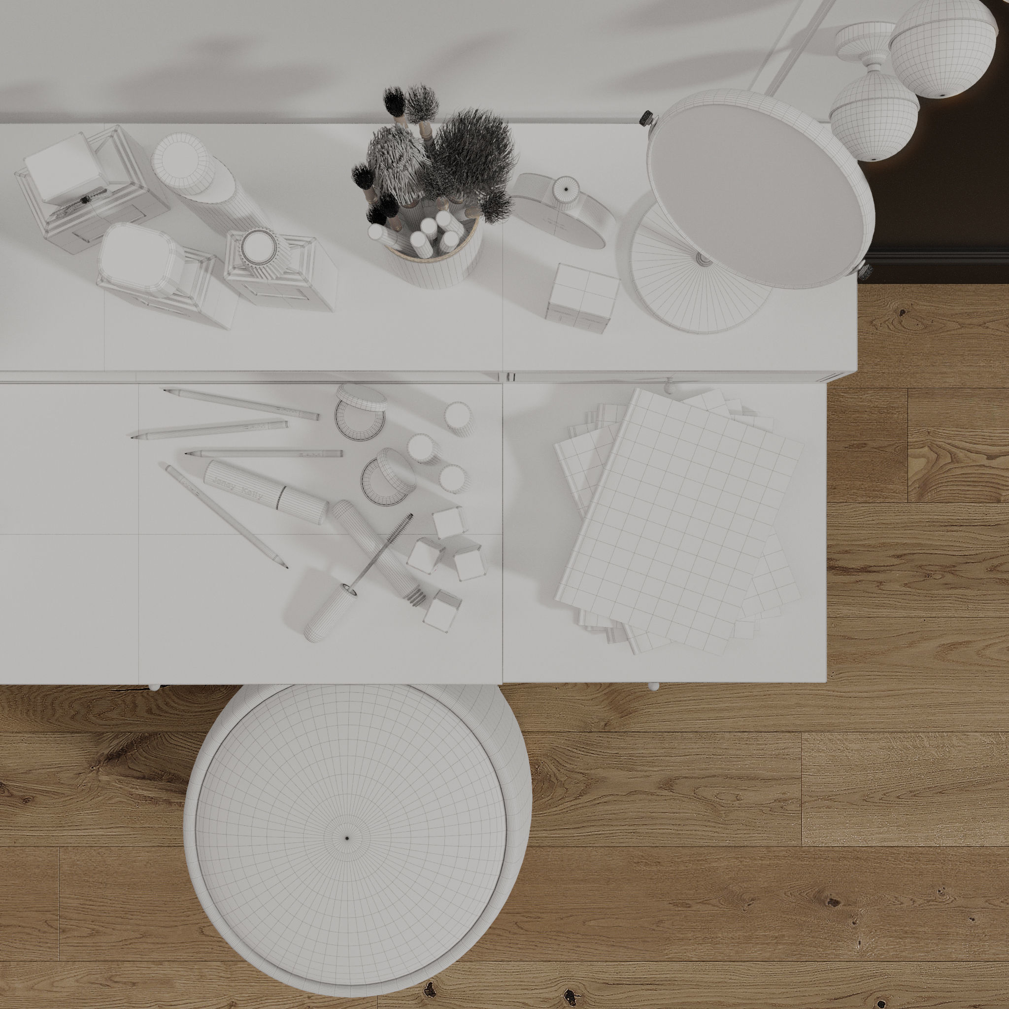Dressing Table 02 3D model_8