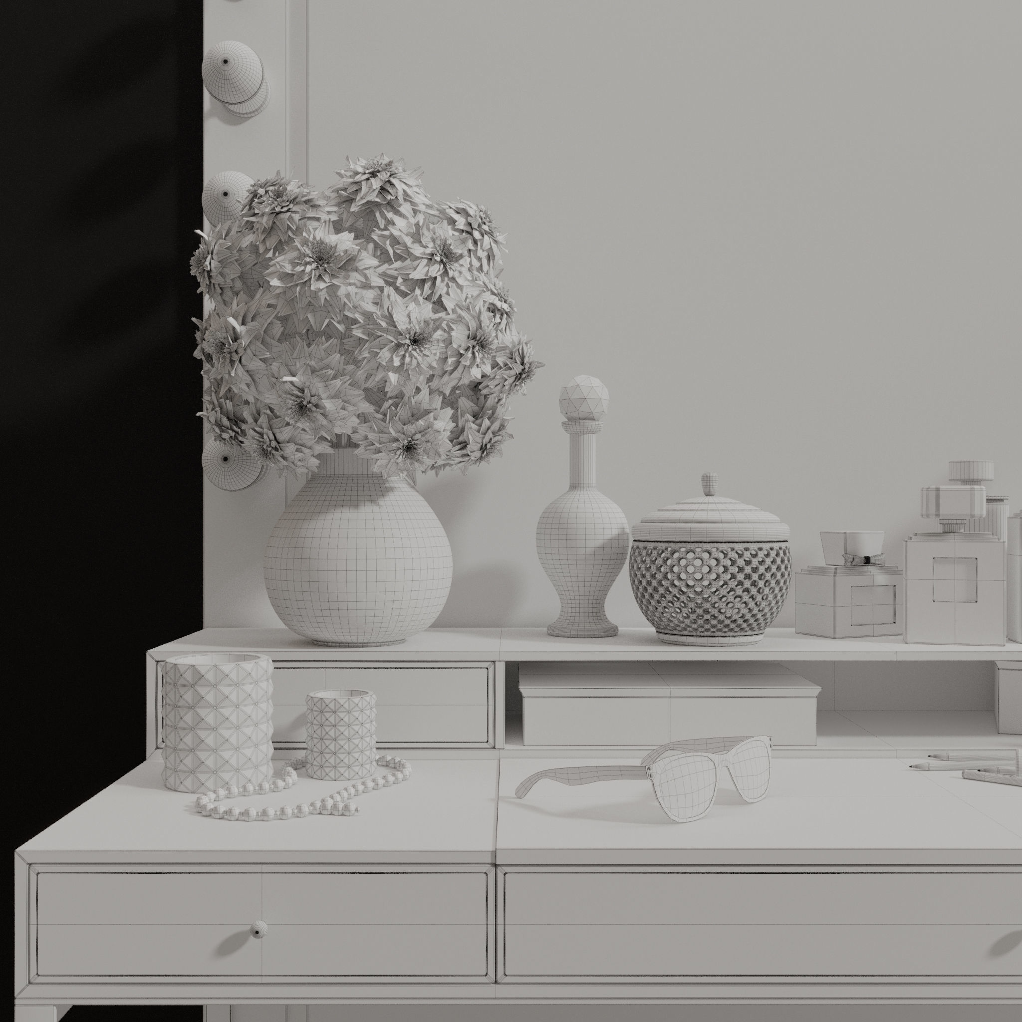 Dressing Table 02 3D model_6