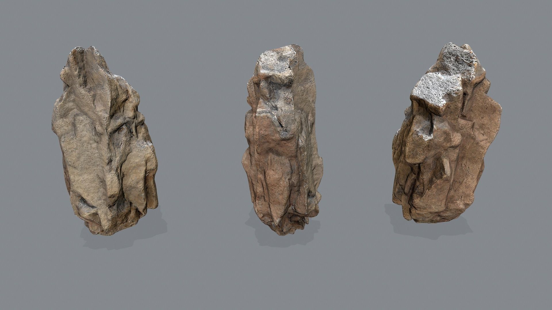 desert rocks Low-poly 3D model_18