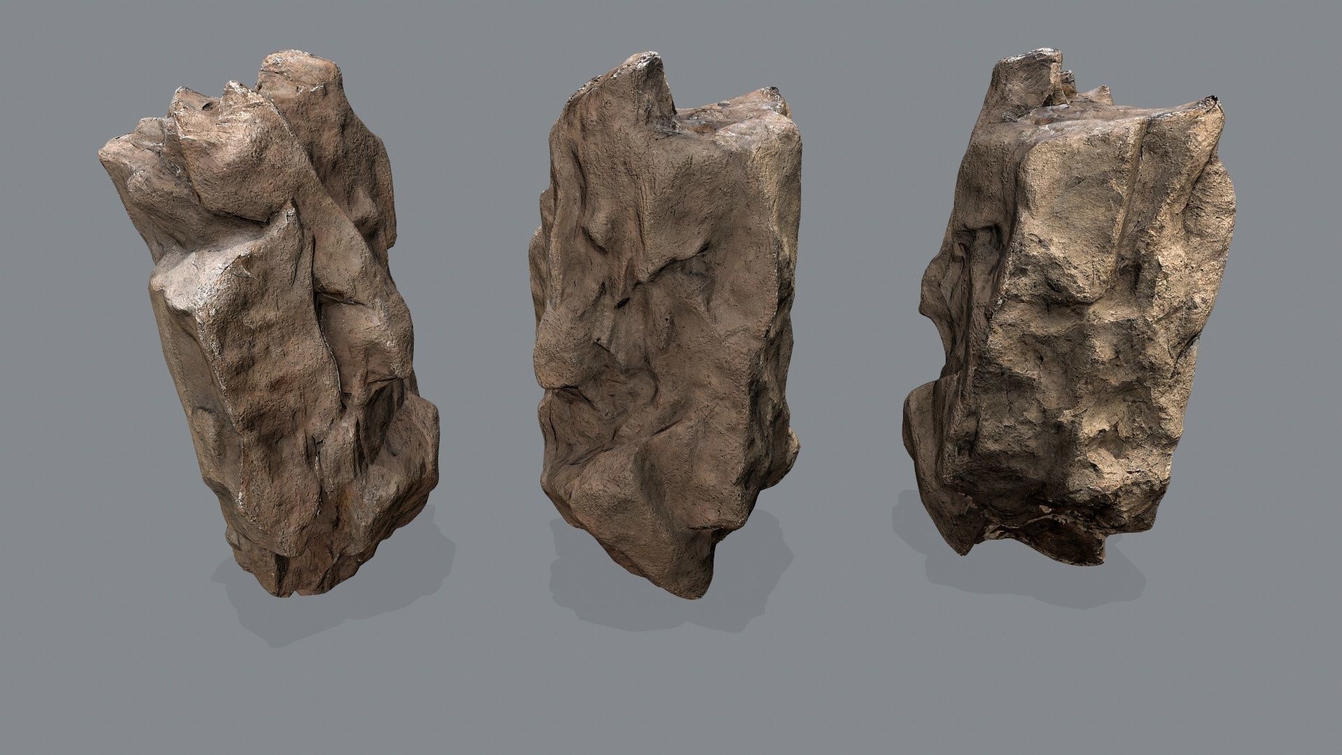 desert rocks Low-poly 3D model_14