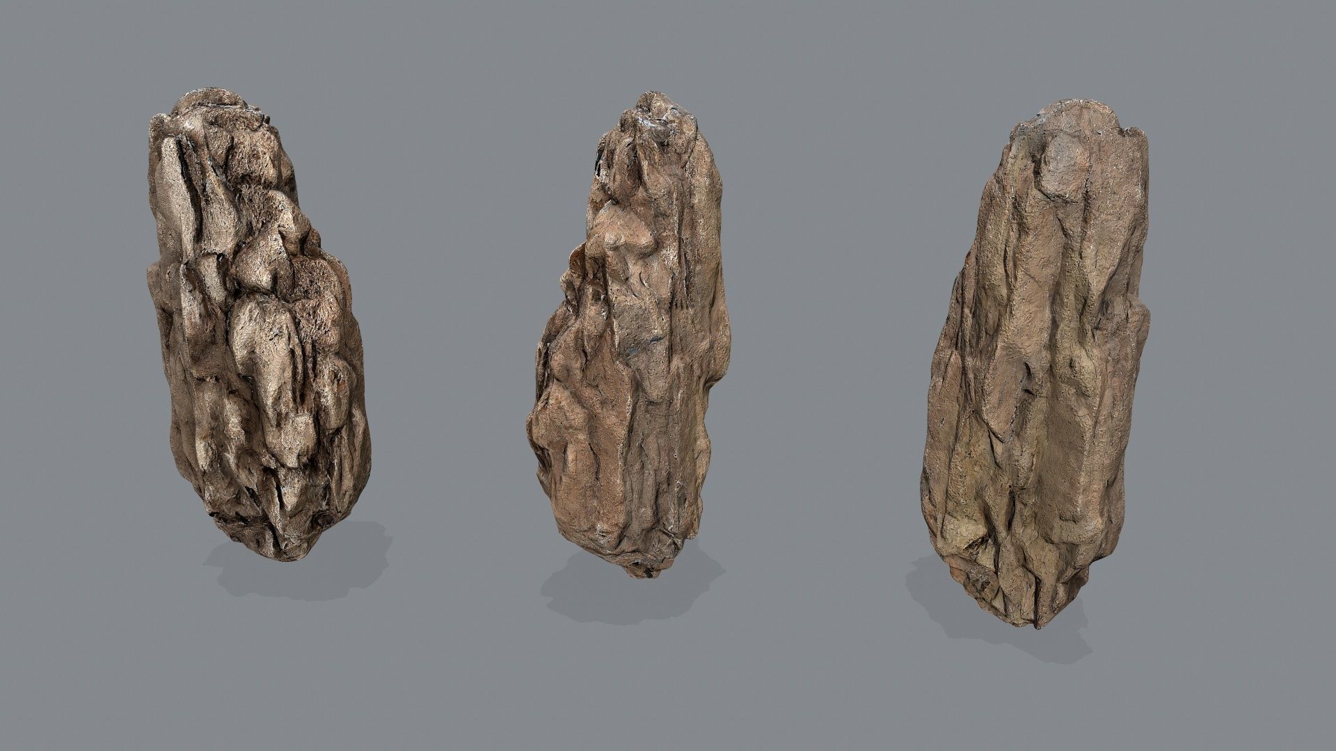 desert rocks Low-poly 3D model_17