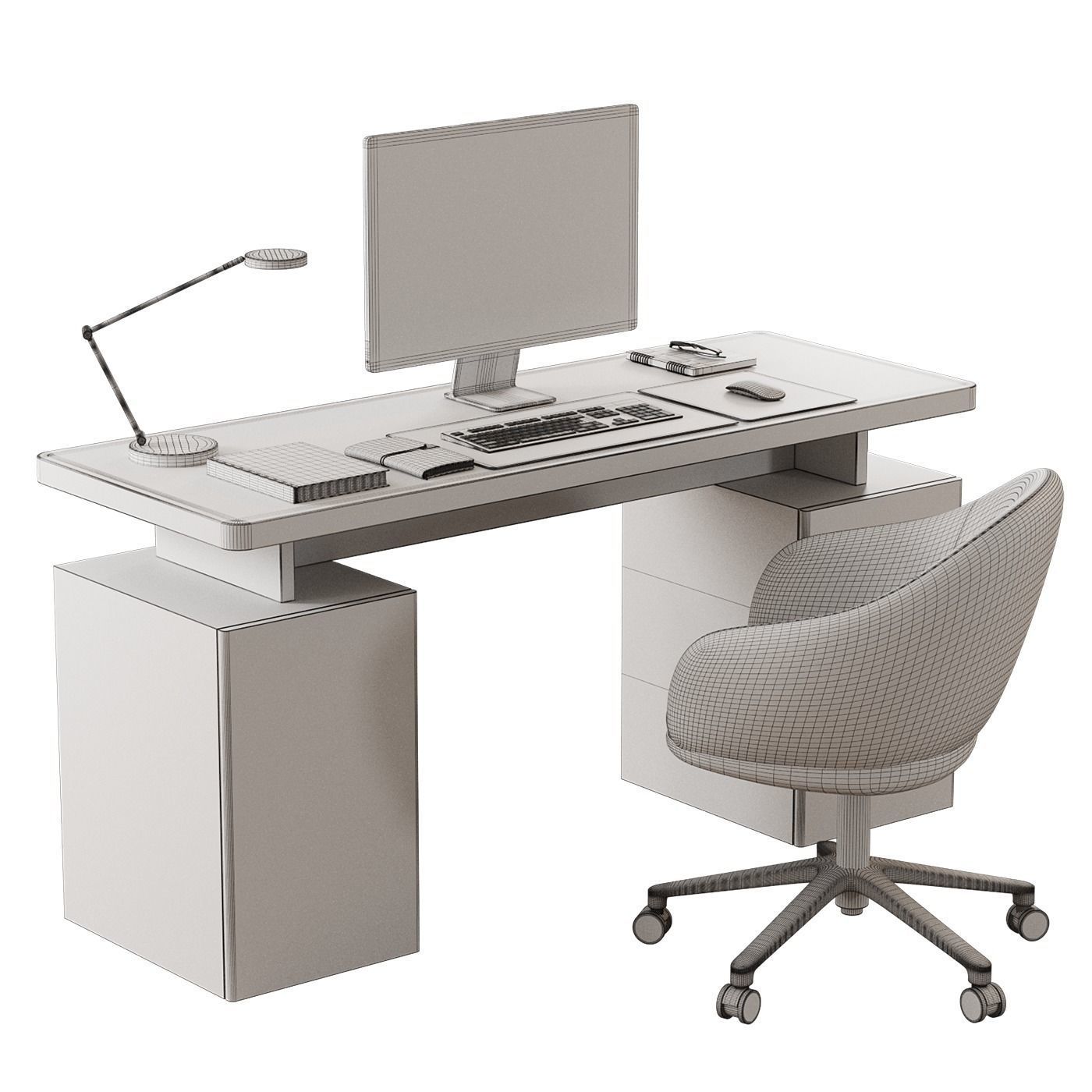 workplace 014 3D model_3