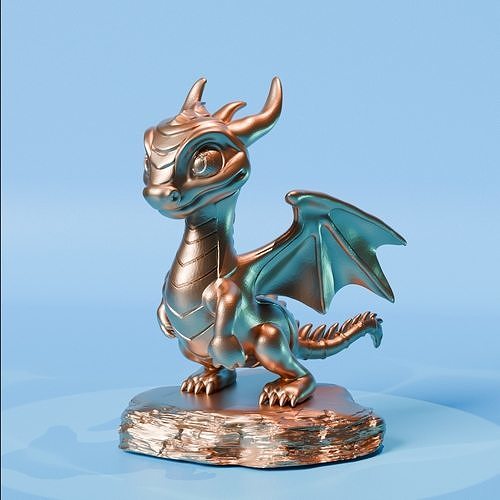 Cute Dragon  3D print model