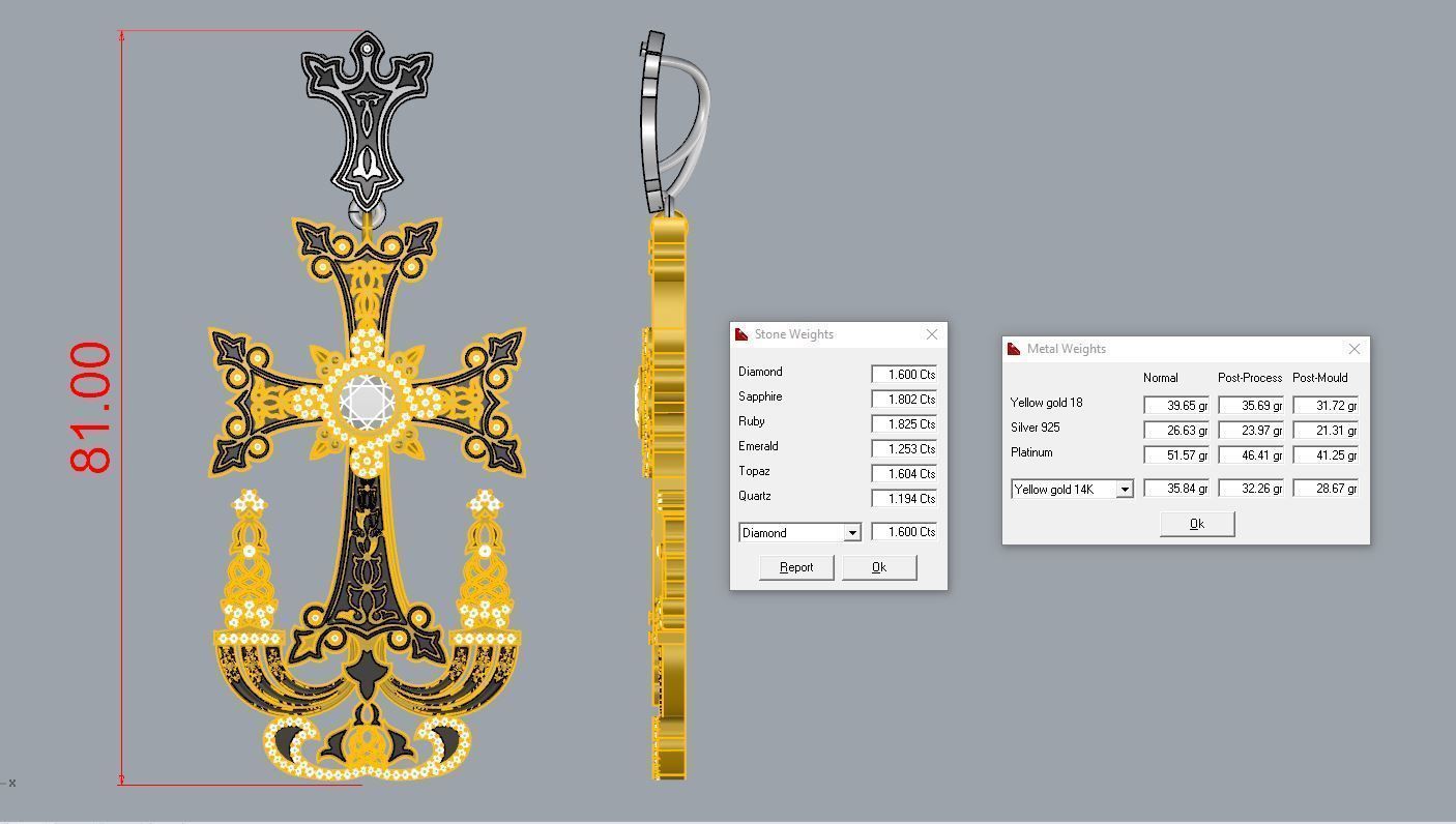 Armenian Cross 3D print model_1