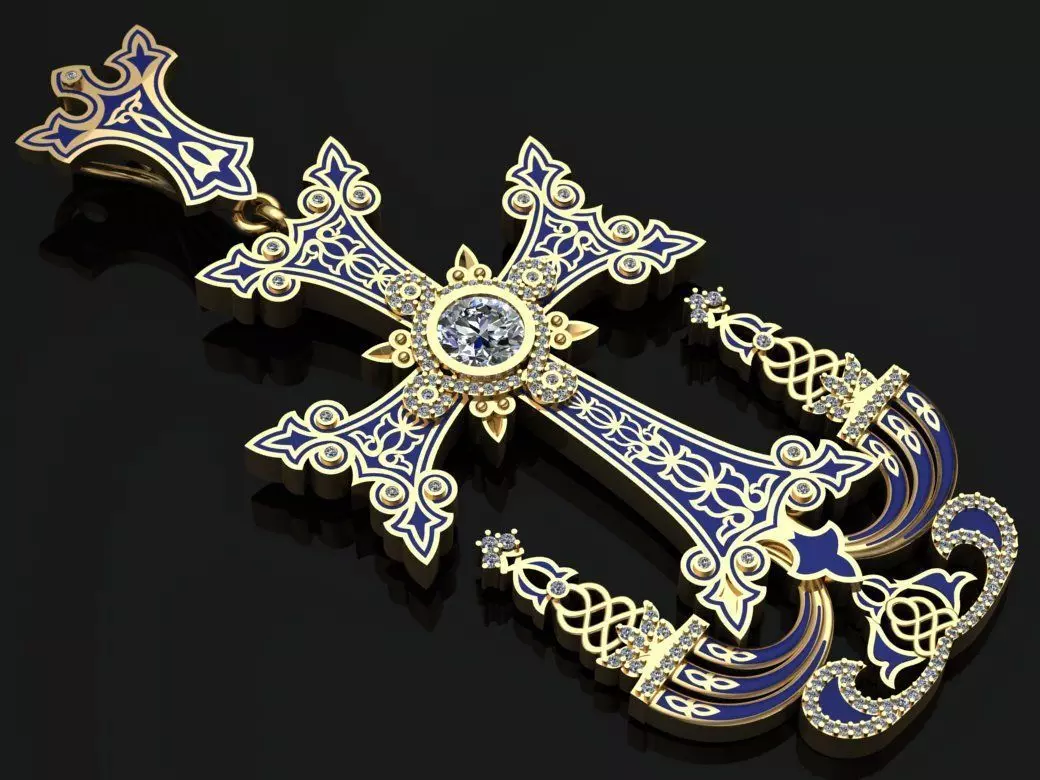 Armenian Cross 3D print model_0