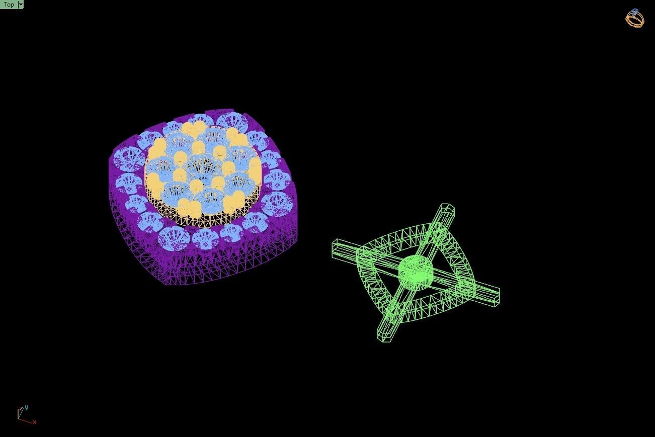 Custom Cushion Square Shape Round Diamond Studs - Earrings 10mm 3D print model_19