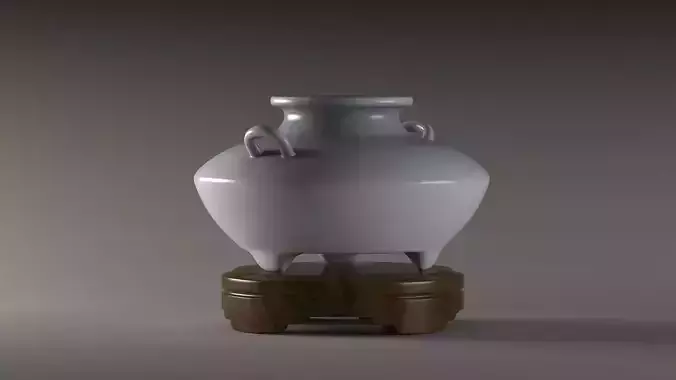 white plum vase porcelain ancient cultural Ceramic Pot 