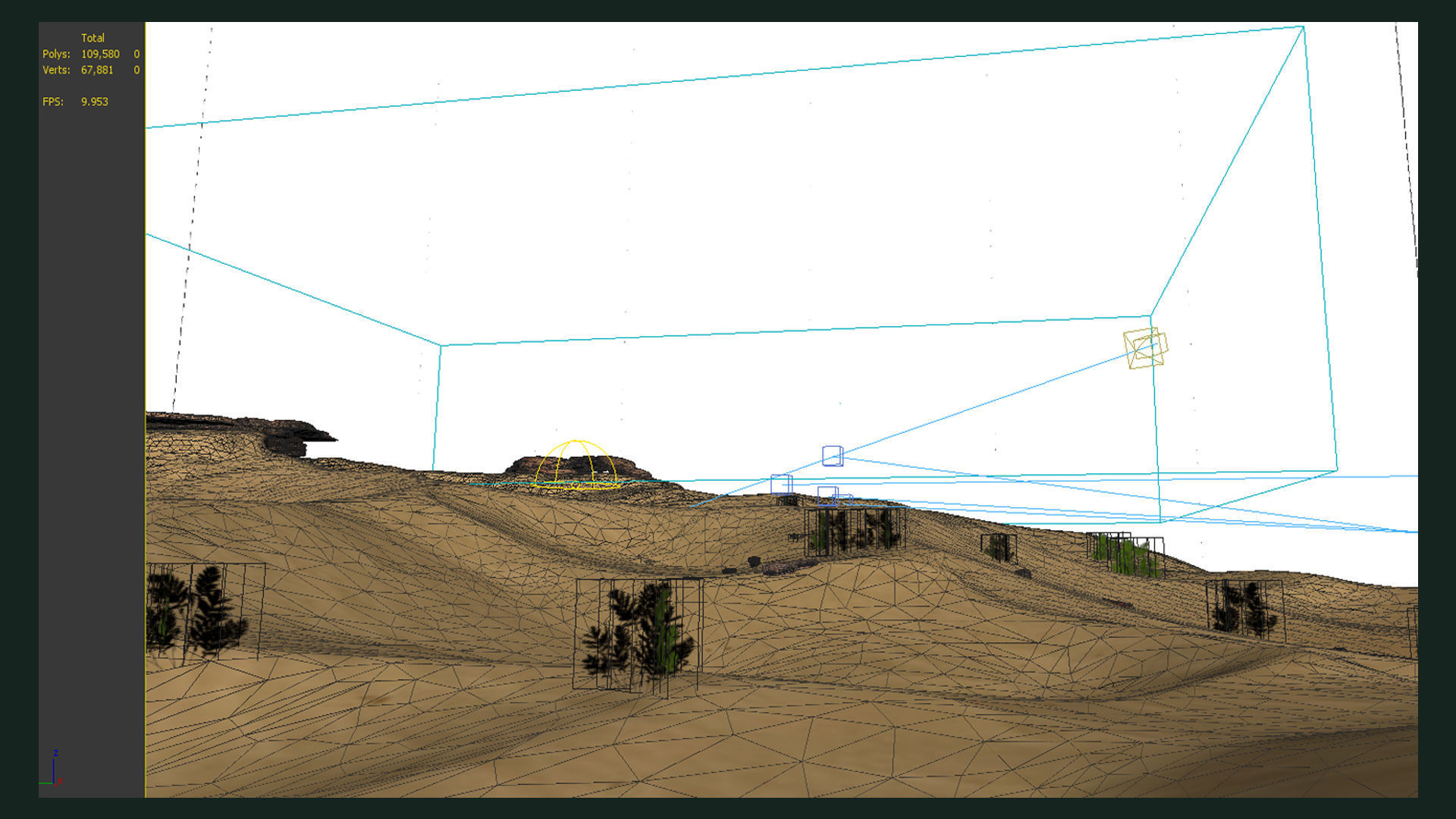 Sand Grass Dune desert landscape sahara wilderness area 3D model_5