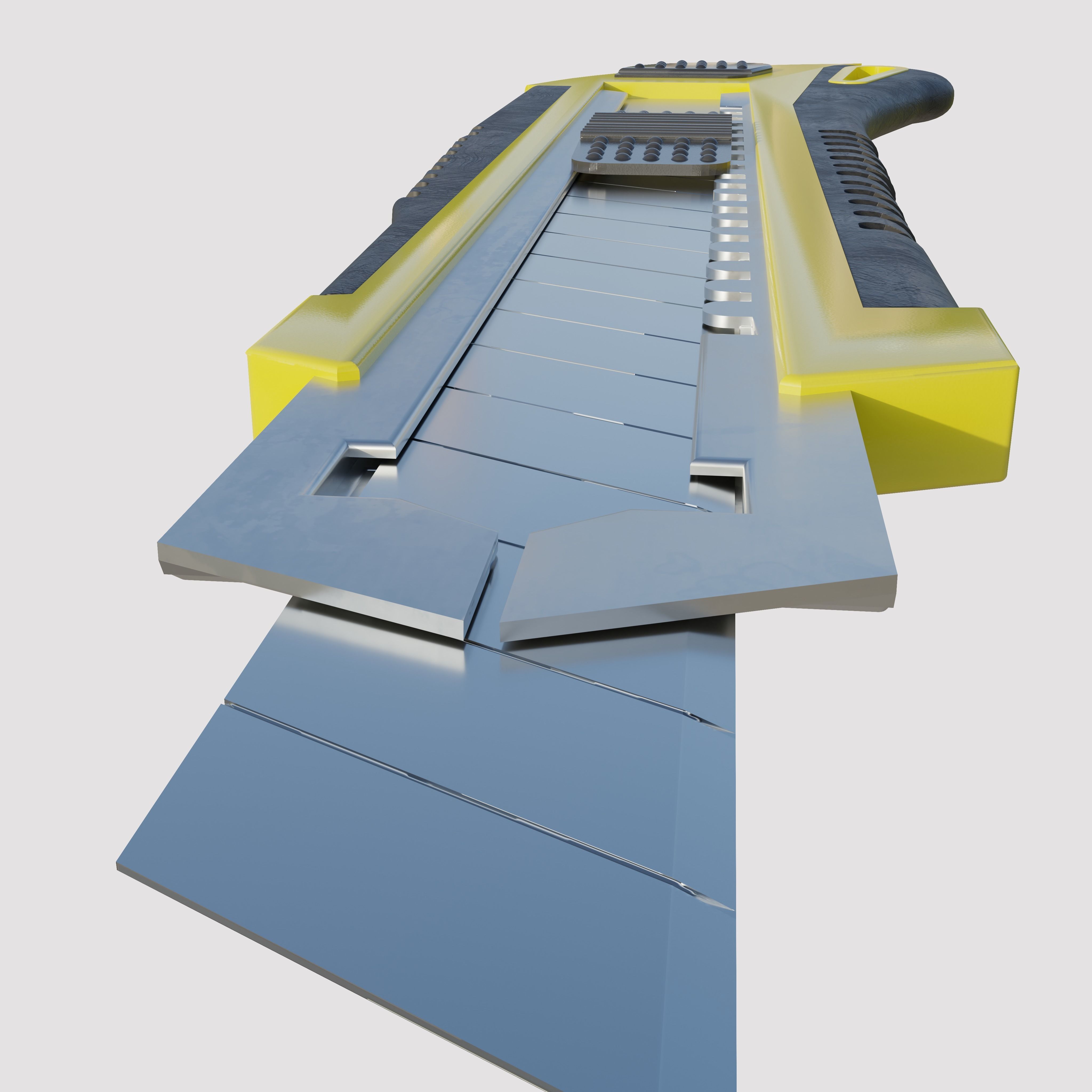 Realistic Utility Knife 3D model_1