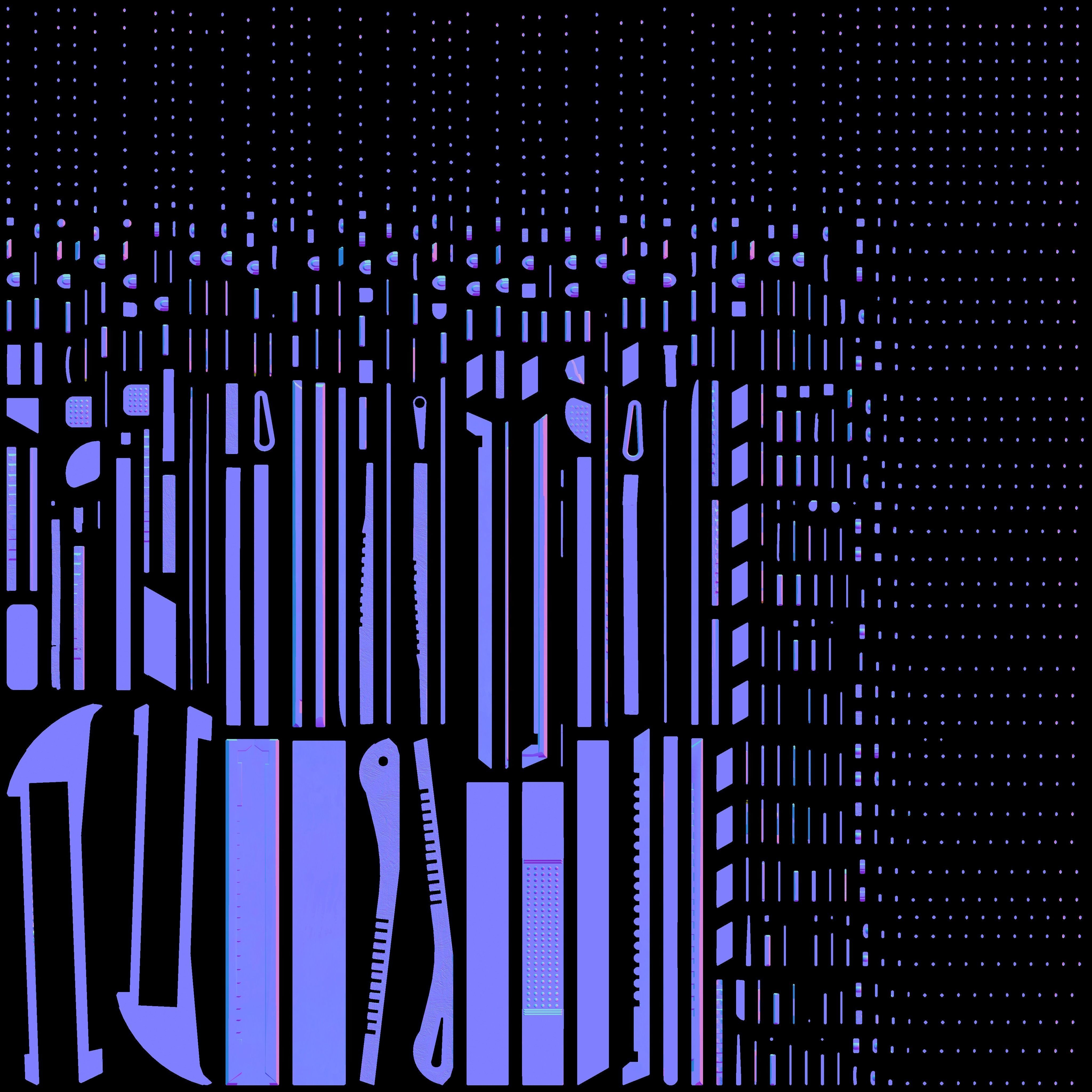 Realistic Utility Knife 3D model_20
