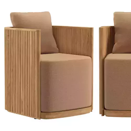 BYRON TEAK FULL SEAT DINING ARMCHAIR