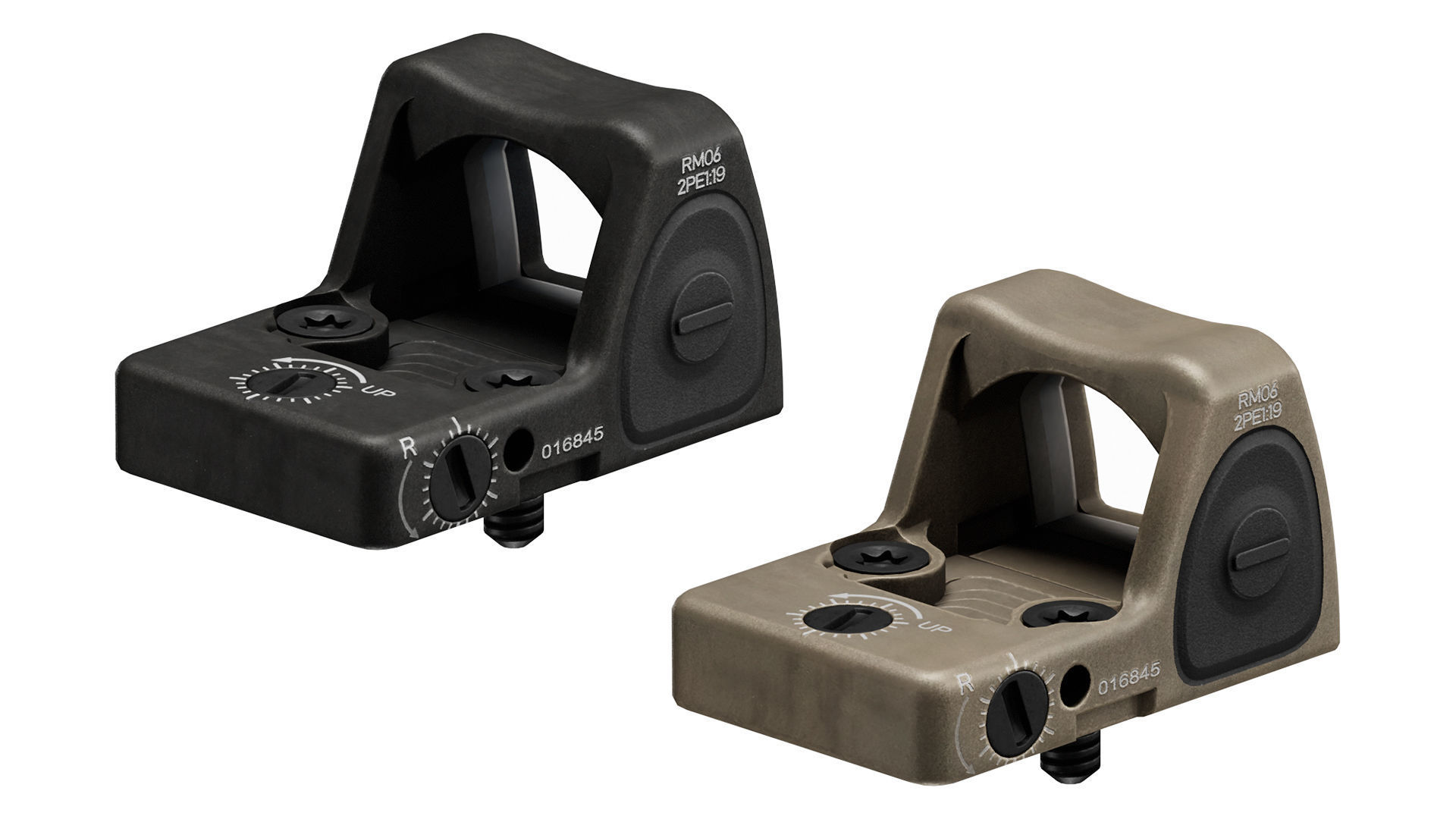 TRIJICON RMR TYPE 2 RED DOT SIGHT Low-poly 3D model_5