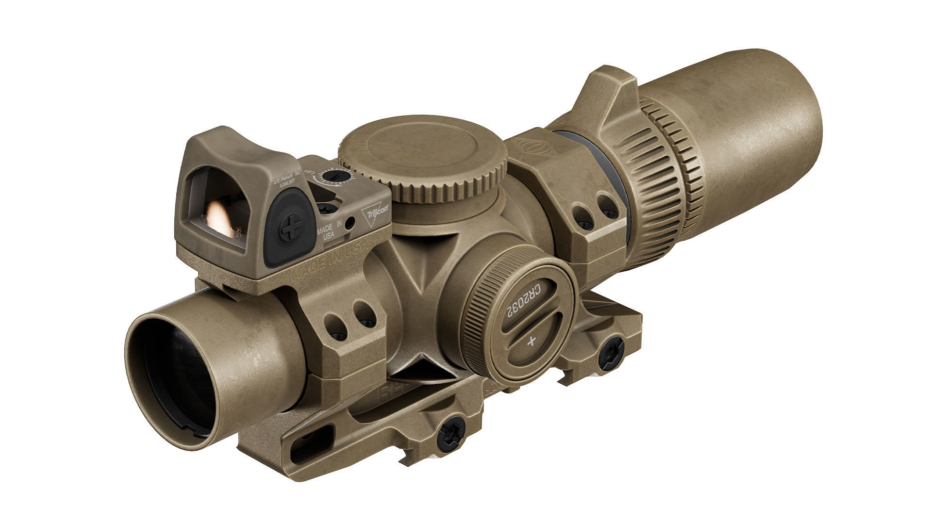 TRIJICON RMR TYPE 2 RED DOT SIGHT Low-poly 3D model_9