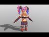 Arachne Female V3 Low-poly 3D model_2