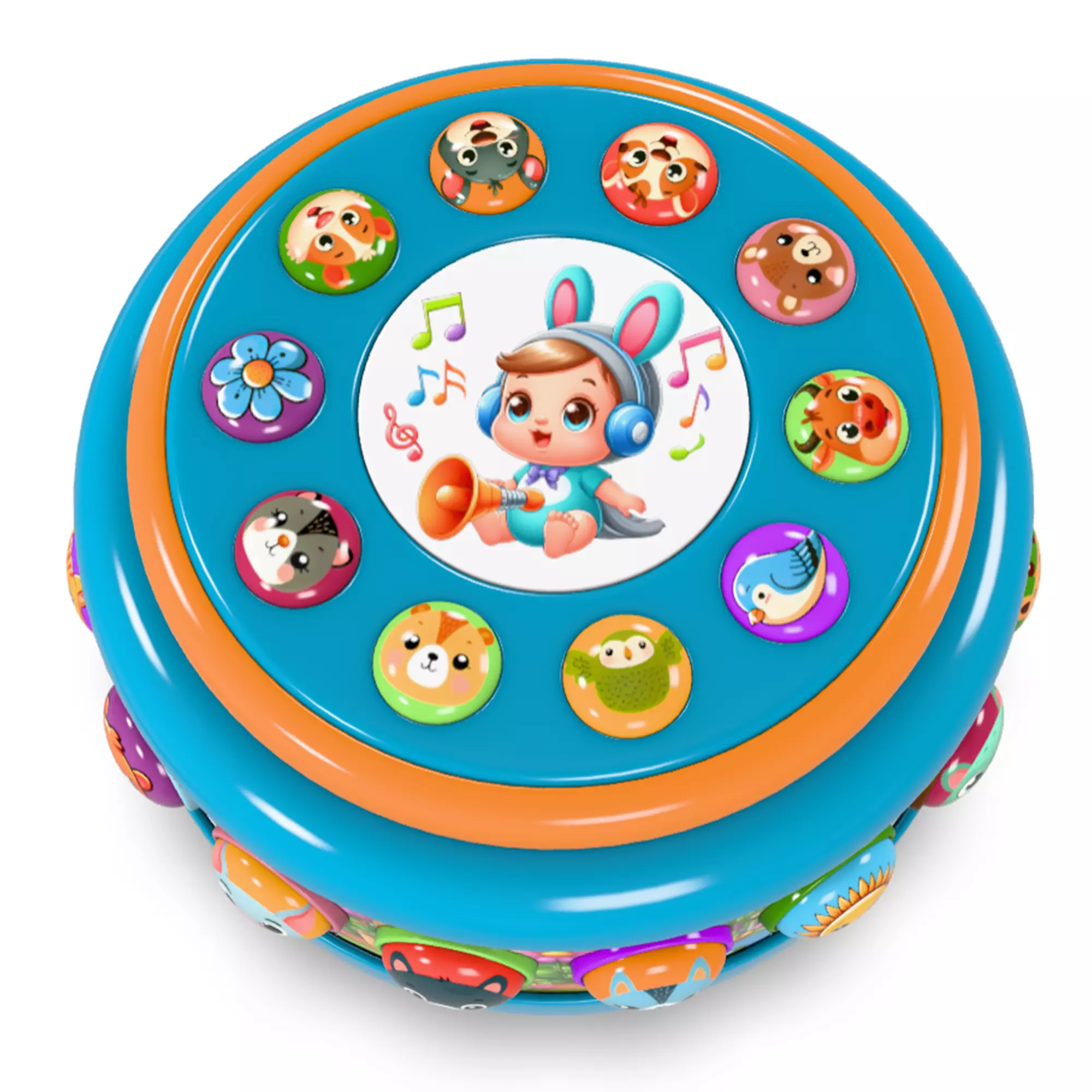 Kids Drum Toy 2 3D model_0