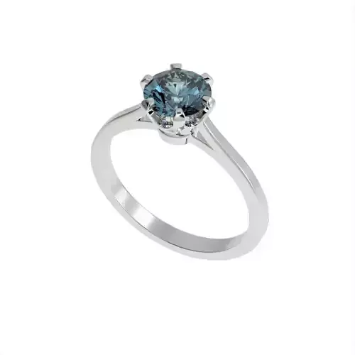 6 prongs engagement ring