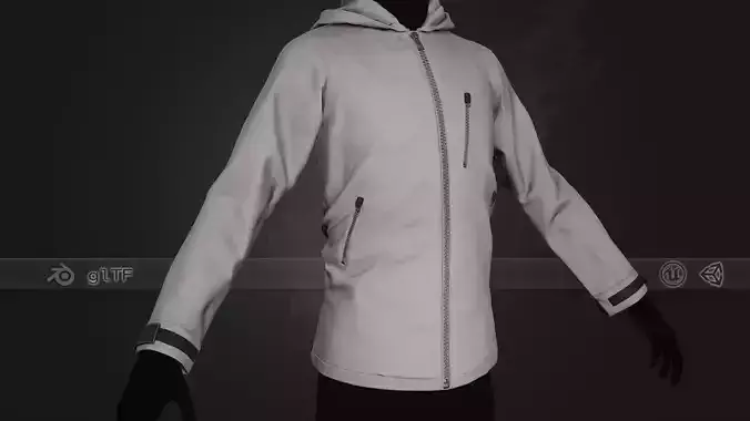 Gray Snowboard Hoodie Style 1