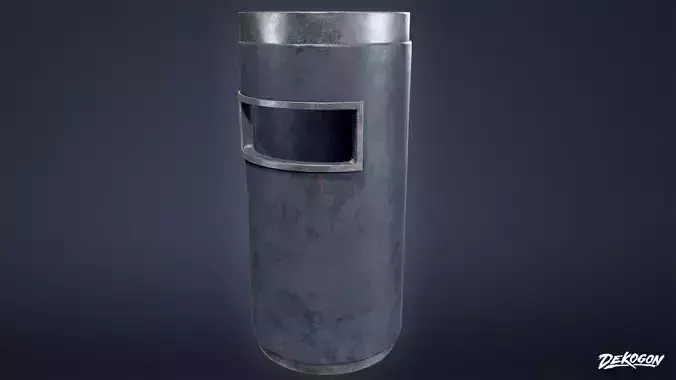 TRASH - Trashcan 02 - LOW POLY AND NANITE