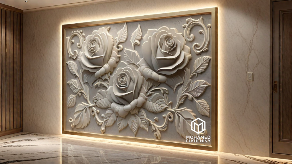 Modern Wall Panel Relief for CNC and 3D Printing 03 3D print model_12