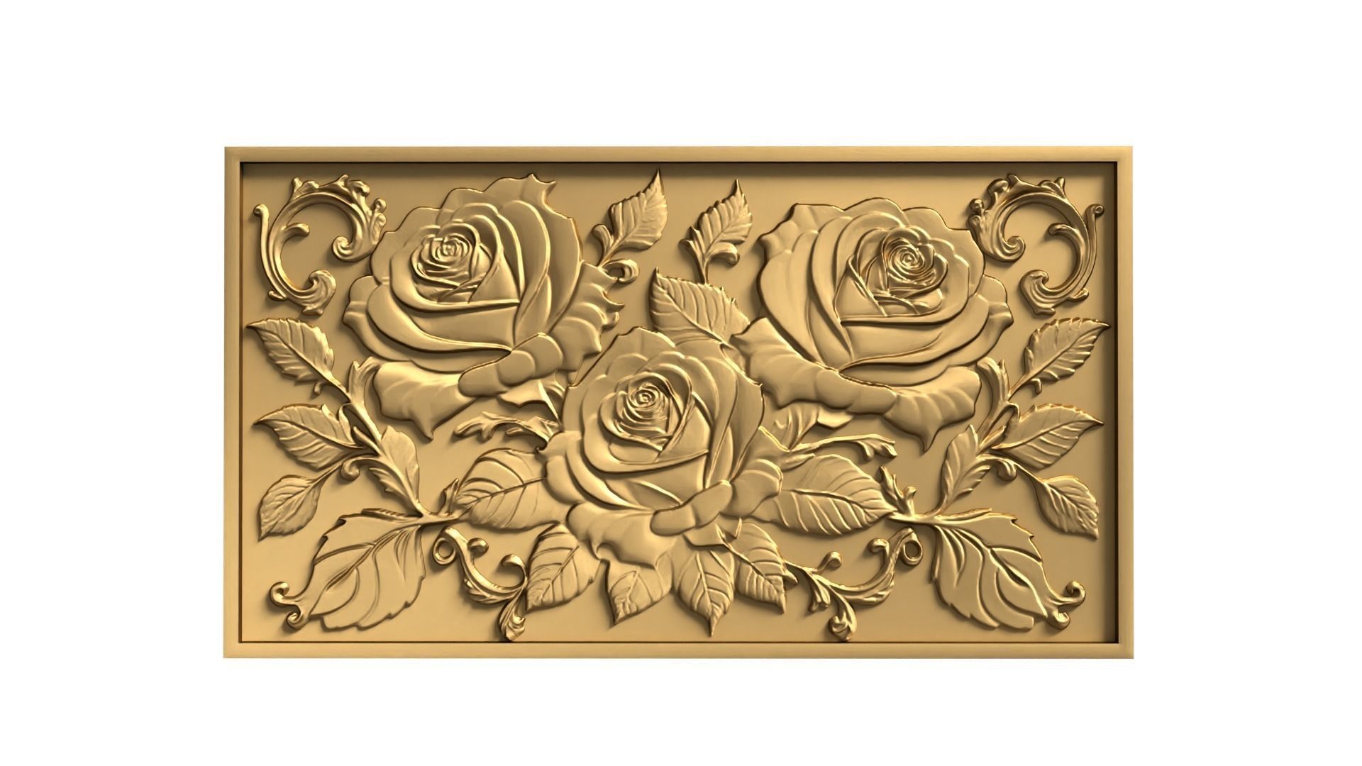 Modern Wall Panel Relief for CNC and 3D Printing 03 3D print model_1