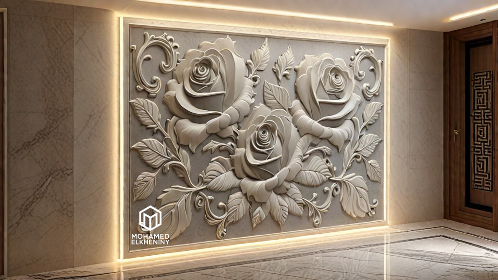 Modern Wall Panel Relief for CNC and 3D Printing 03 3D print model_11