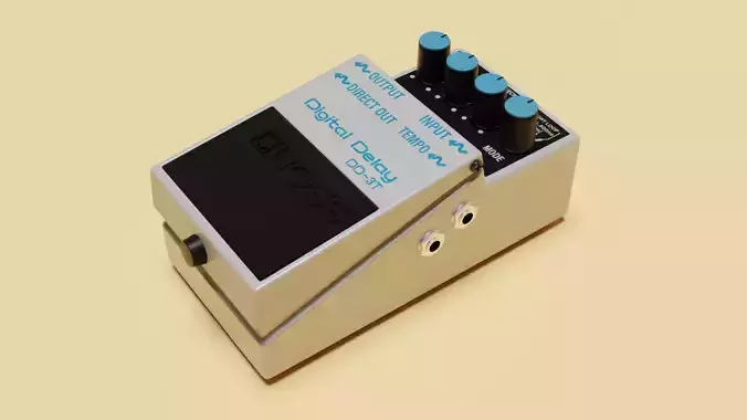 Electric Guitar Delay Pedal Model