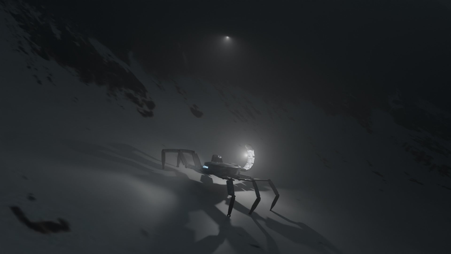 Mechanical Scorpion with Inverse Kinematics  Low-poly 3D model_4