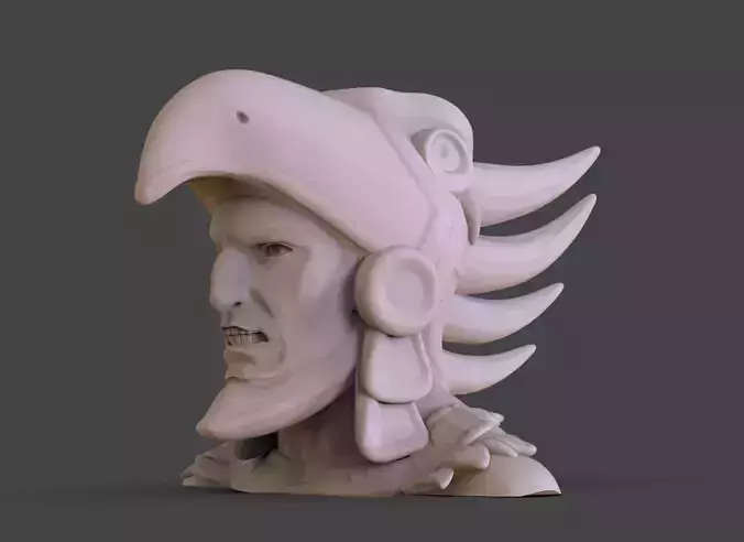 Eagle Aztec Bust