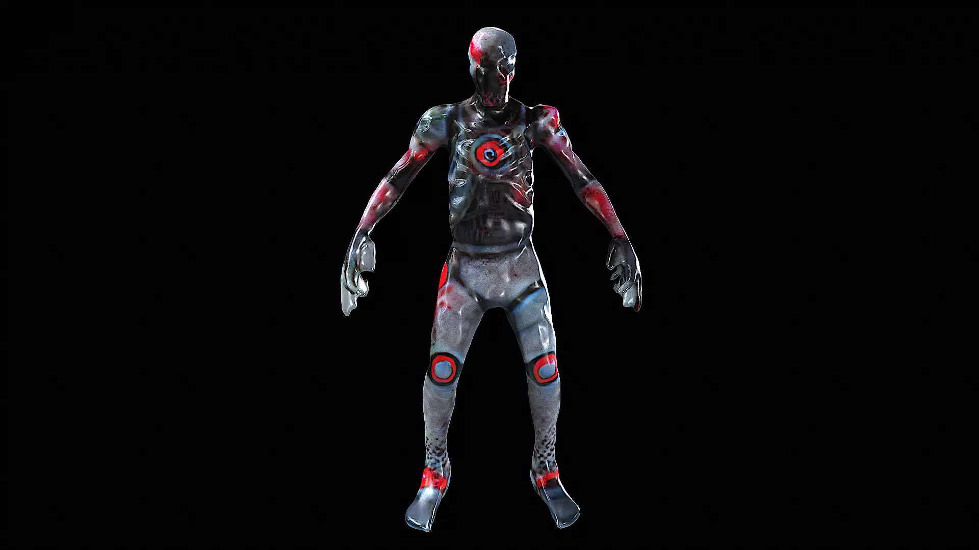 Zombie Creature 3D model_0
