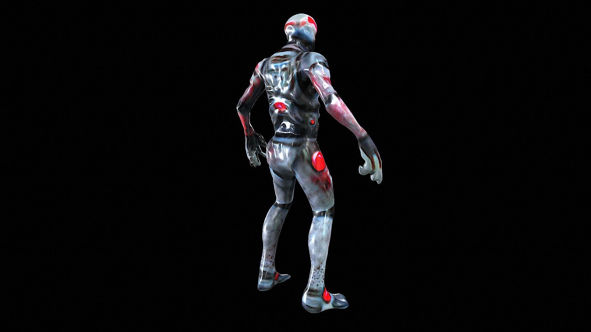 Zombie Creature 3D model_5