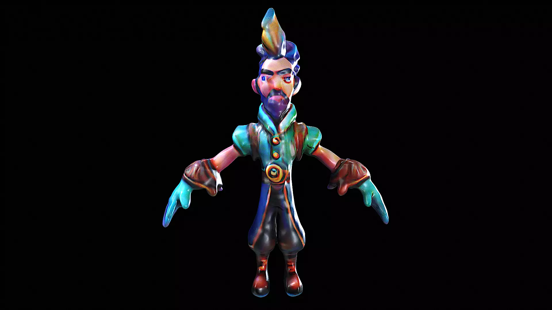 Stylized Character 3D model_0
