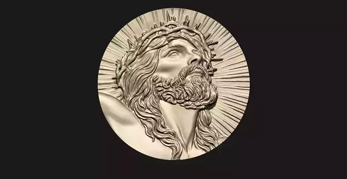Jesus Pendant 3D print model