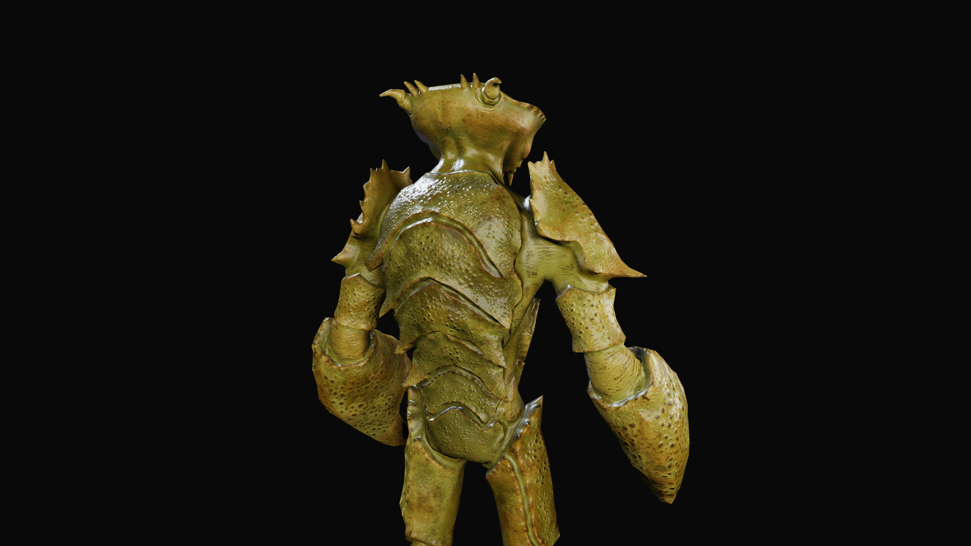 Crab monster 3 Low-poly 3D model_8